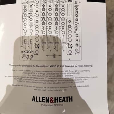 Allen & Heath XONE:96 Professional 6+2-Channel DJ Mixer 2018 - Present - Silver image 8