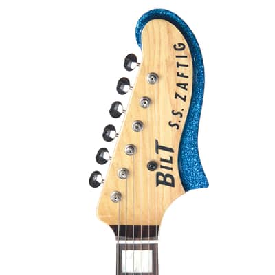 Bilt S.S. Zaftig Blue Metal Flake w/Lollar Regal Humbuckers image 6