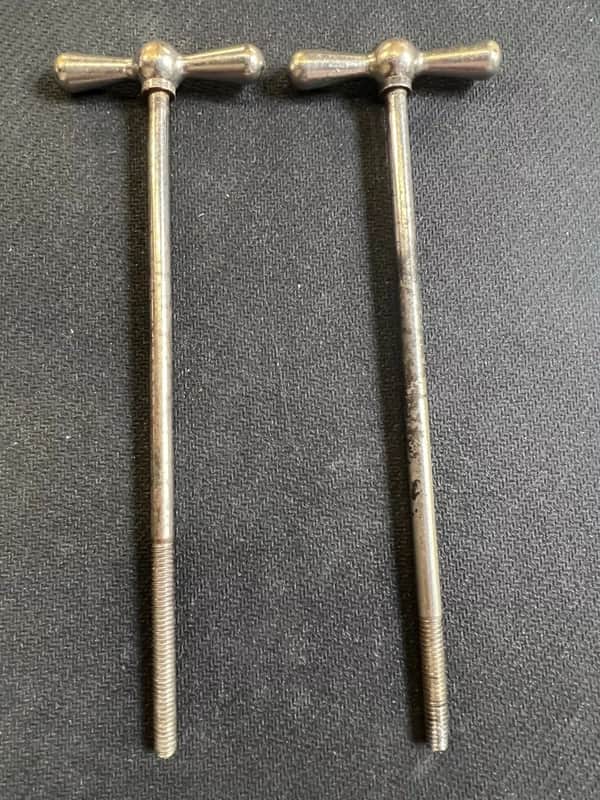 Ludwig 6-1/8" Nickel T Rods 2pk Vintage 1940's image 1