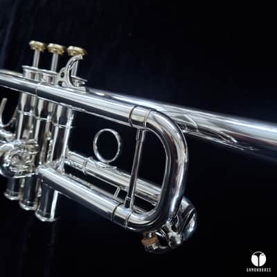 Large bore Courtois Paris PRESTIGE 301 C key trumpet case mouthpiece gamonbrass image 5