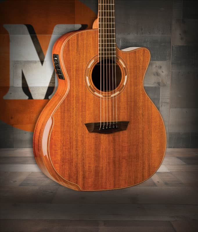 Washburn Comfort Deluxe 55 Series G55CE Acoustic-Electric - Koa (WCG55CE-O-U) image 1
