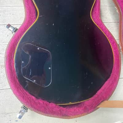 Mavis Tokai Les Paul Custom LC 1985 - GLOSS BLACK - w/Vintage GIBSON Brown Hardshell Case image 12