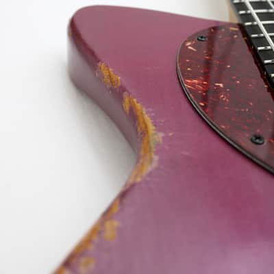 DWG Custom 34" Proto 4-String Bass Guitar Relic Roasted Pine image 12