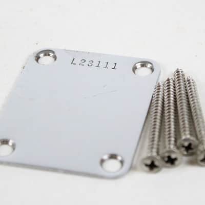 1963 Vintage Fender Jaguar/Jazzmaster/Stratocaster/Telecaster NeckPlate USA 1960s Pre-CBS L-Series image 2