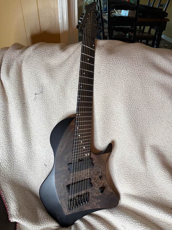 Abasi Concepts Larada Legion 8 2020 - Satin Black/Burl w/ OHSC image 1