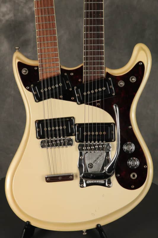 Mosrite Joe Maphis 12/6 Double Neck Rare Pearl Finish 1966 Pearl image 1