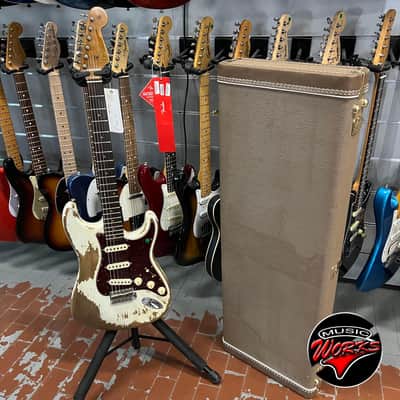 Fender   Custom Shop Stratocaster Ltd 62 Super Heavy Relic Aged Olympic White 2020 image 10