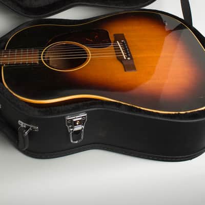 Gibson J-45 Flat Top Acoustic Guitar (1954), ser. #X9045-4, black tolex hard shell case. image 12