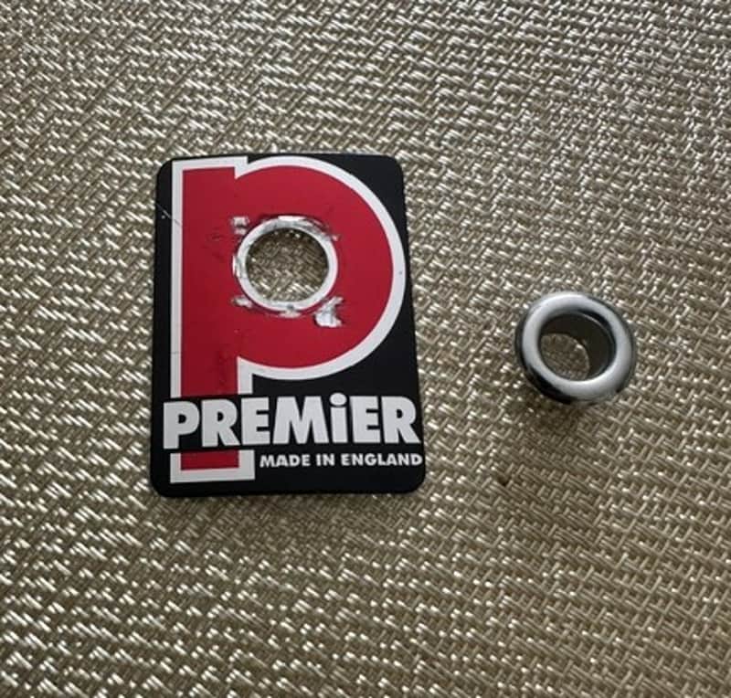 PREMIER 80s 90s Vtg Drum BADGE Logo Plate Emblem image 1