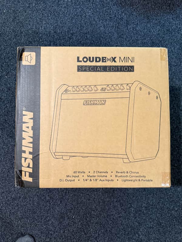 Fishman PRO-LBT-5CR Loudbox Mini with Bluetooth 2-Channel 60-Watt 1x6.5" Acoustic Guitar Amp 2019 - cream image 1
