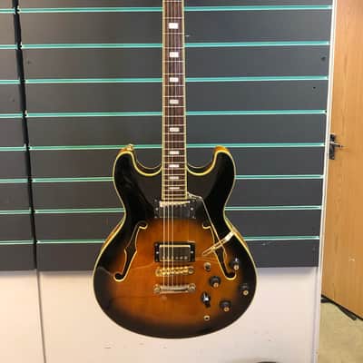 Aria Pro II TA-61 Sunburst Hollow Body Electric Guitar image 2
