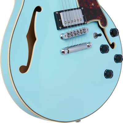 D'Angelico Premier SS Electric Guitar - Sky Blue (2022) image 3
