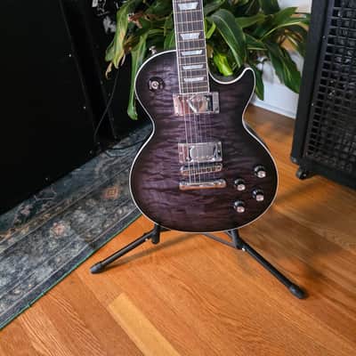 Gibson Mark Morton Signature Les Paul Modern Quilt 2026 - Translucent Ebony Burst Satin image 2