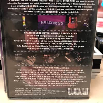 Crash Course Media Crash Course Metal Vol. 2 Shock Rock DVD 2008 image 2