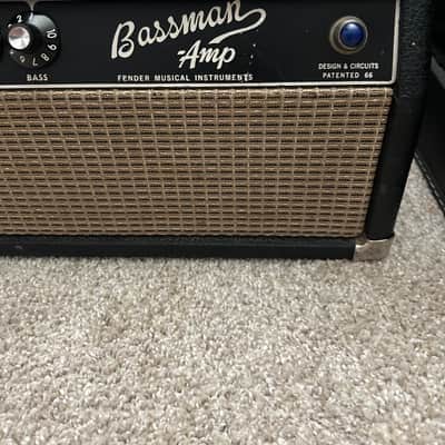 Fender Bassman 2-Channel 50-Watt Guitar Amp Head 1967 w/ 2x12 Cab image 4