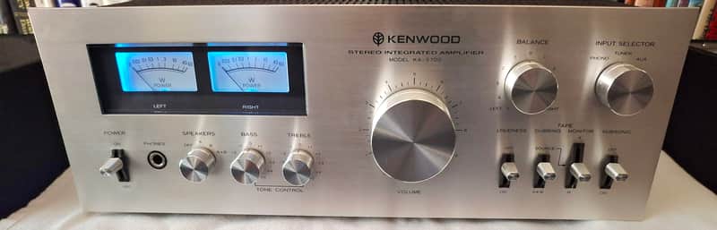 Kenwood KA-5700 Stereo Integrated Amplifier, New Speaker Terminals & LED image 1