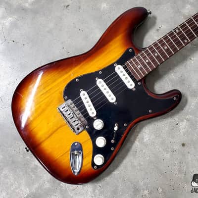 Cort / Memphis / Samick Lawsuit Era MIK S-Style Electric Guitar (1970s, Honeyburst) image 8