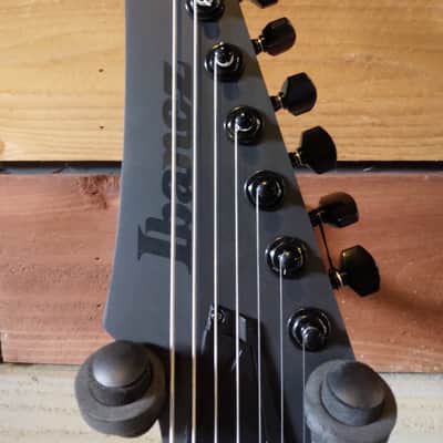 Ibanez - RGRB720 | RG Series Iron Label 7 String Electric Guitar / Black Flat image 4