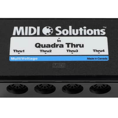 MIDI Solutions Quadra Thru 4 Output MIDI Thru Box image 4