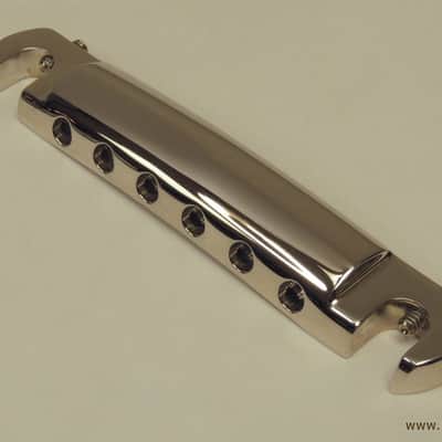 MojoAxe Compensated Wraparound Bridge for Historic Reissue Les Paul Junior, Special, R4, SG, UN-AGED image 2