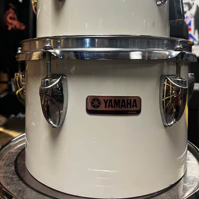 Yamaha RECORDING CUSTOM 8” & 10” CONCERT TOMS 1990’s  - White image 6
