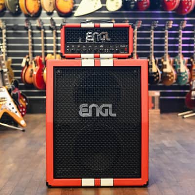 Engl E633 EE212VB Pro-40th Fireball 25 40th Anniversary 2-Channel 25-Watt Guitar Amp Head + Cabinet from 2024 in racing Red Bild 2