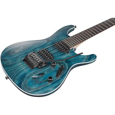 Ibanez S520AH S Standard Guitar  - Cosmic Blue Stained Flat image 5