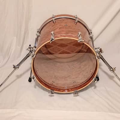 MARTIAL PERCUSSION BUBINGA/MAPLE/BUBINGA 7 PC. DRUM KIT SHELL PACK - FREE SHIP TO C-USA! image 2