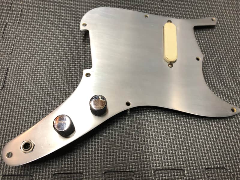 1958 Fender Musicmaster Loaded Pickguard Original Pots Pickup Cover Jack Pickguard Vintage Pre CBS image 1