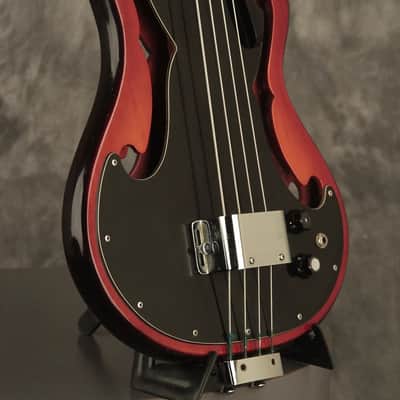 1966 AMPEG AEB-1 Scroll Bass w/original case & paperwork image 2