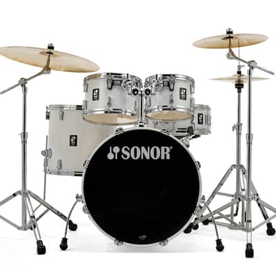 Drum Kit Sonor AQ1 Stage Includes Hardware, Piano White image 2