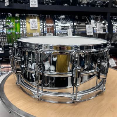 Ludwig 6.5x14" Supraphonic Snare Drum w/ Blue & Olive Badge LM402BON image 5