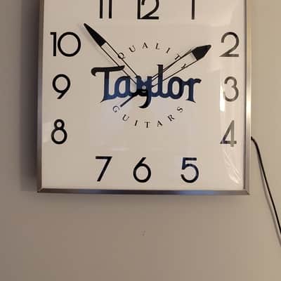 Taylor Guitars Dealer Style Pam Light Up Clock Killer Cool Mancave, Bar, Garage Item image 3