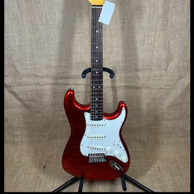 Fender Custom Shop '66 Strat,  DLX CLOSET CLASSIC - Faded Aged Candy Apple Red image 2
