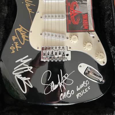 EVH Van Halen 2004 Guitar / Pass / Picks  - Signed by EVH and full band image 1