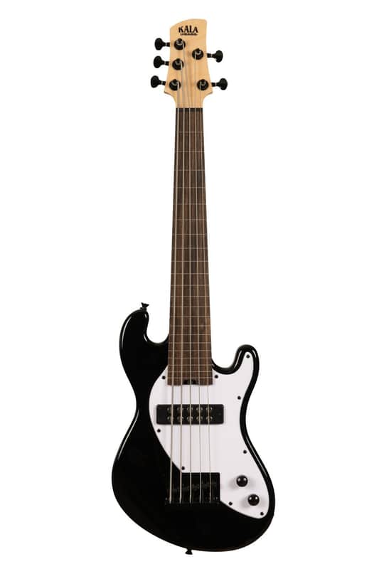 Kala Solidbody U-Bass Fretless Electric Bass Guitar, Black UBASS-SB5-BK-FL image 1