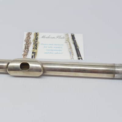 Vintage Selmer Handmade Solid Sterling Silver Flute Open Hole w/ Offset G C Foot image 3