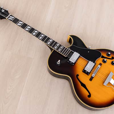 1974 Greco S-55 Vintage Hollowbody Guitar ES-175-Spec Sunburst w