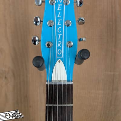 Danelectro '59M NOS+ Baby Blue Electric Guitar with Gig Bag - Used image 3