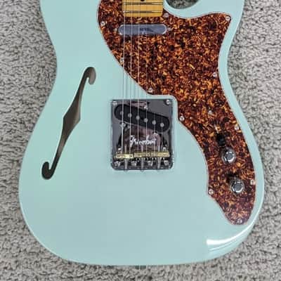 Mint Fender Limited American Professional II Telecaster Thinline w/Case, Surf Green image 1