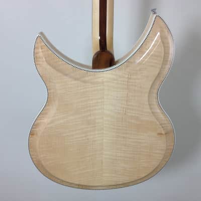 Rickenbacker 381V69 2013 Mapleglo checker binding carved top and back image 8