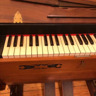 Portable antique harmonium pedal organ ( Mason and Hamlin ) image 2