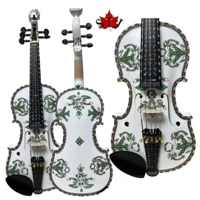 Deluxe fancy Norwegian fiddle 5strings violin 4/4 of professional concert image 1