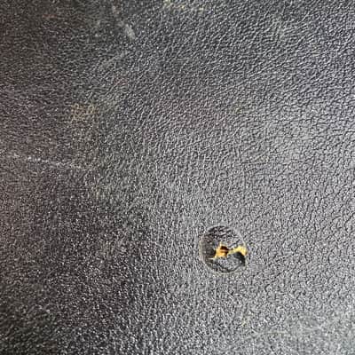 Vintage RARE 1962 to 1967 Gibson No Logo Black Gold Plush ES 335 330 Hard Shell Electric Guitar Case image 11