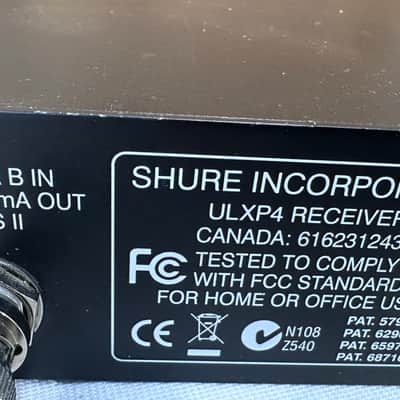 Shure ULXP4 / ULX2-M1 SM58 Wireless Microphone System 662-698MHz image 10