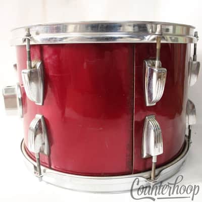 *Ludwig 13x9"Super Classic Tom Drum Vintage 60s 3Ply African Mahogany/Maple Red* image 4