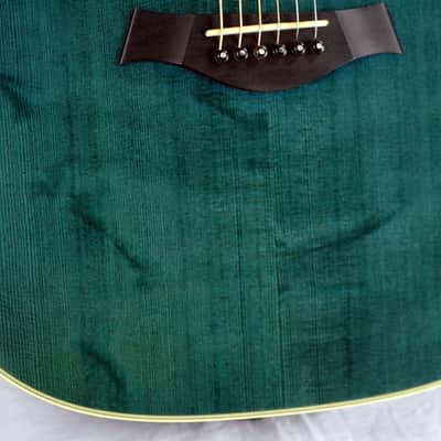 MINT 2000 Taylor GSLJ Living Jewels Aqua Blue Koi Fish Guitar! Bearclaw Quilted GS image 24
