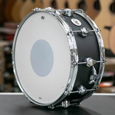 DW Design Series Black Satin Snare Drum 14"x6" image 4