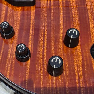 2010 Epiphone Zenith Bass Guitar - Mint - Gorgeous Flame Maple Top image 7