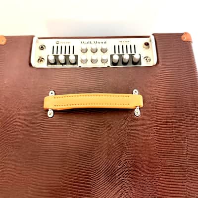 Mesa Walkabout Scout 15” Combo Amp with Matching Extension Cabinet In Rare Wine Red Lizard Tolex image 6